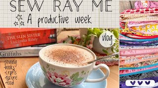 Sew Ray Me - vlog - a productive week: sew lots of project bags with me & a book round up 📚