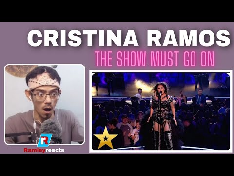 Reaction🎵Cristina Ramos - The Show Must Go On (BGT The Champions) | Ramley Reacts