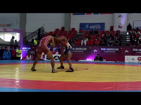 Quarterfinal FS - 57 kg: Alfredo CISNERO (CUB) df. Pablo BENITEZ (PER) by TF, 10-0