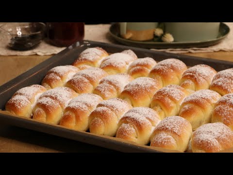 SLATKE PAMUK KIFLICE SA PEKMEZOM OD ŠLJIVA I ŠIPKA - PAMUK KIFLICE HANUMA - SLATKO DIZANO TIJESTO