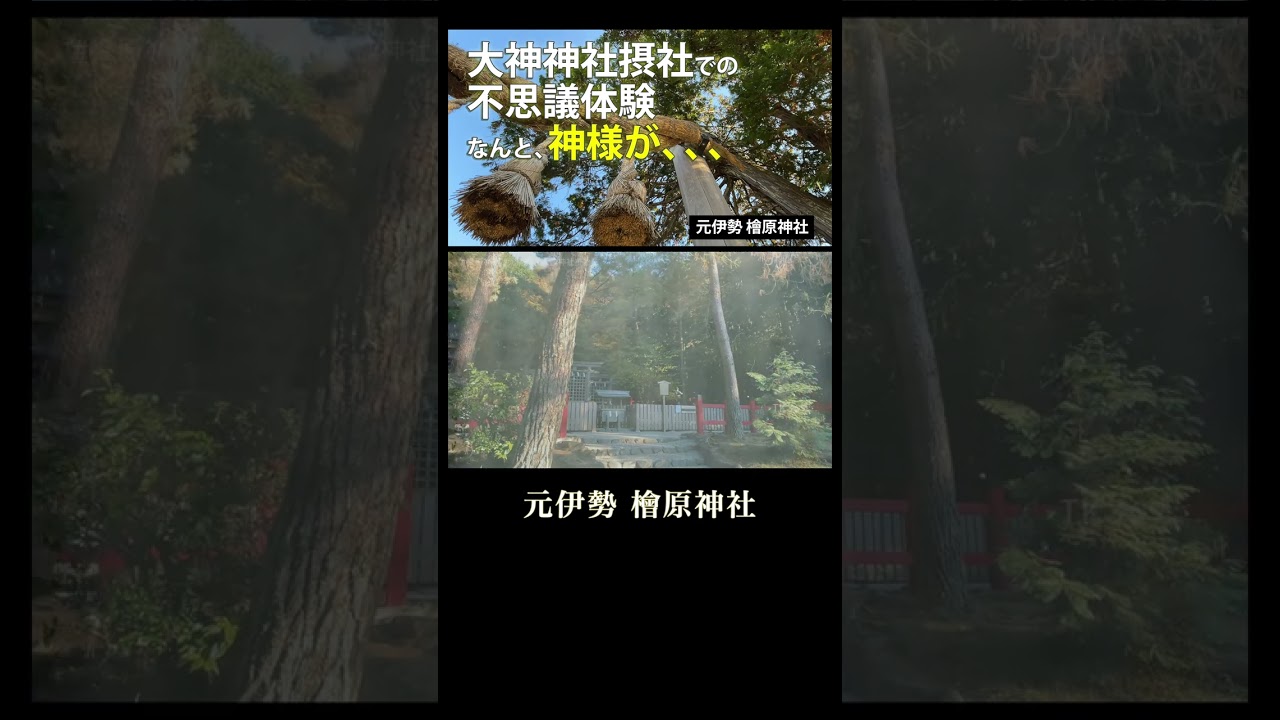 神の宿る三輪山の麓/元伊勢【檜原神社】パワースポット#shorts