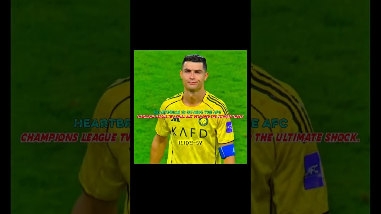 Ronaldo Lost The AFC Cup🥹💔#shorts #ronaldo #alnassr#messi #shortsvideo