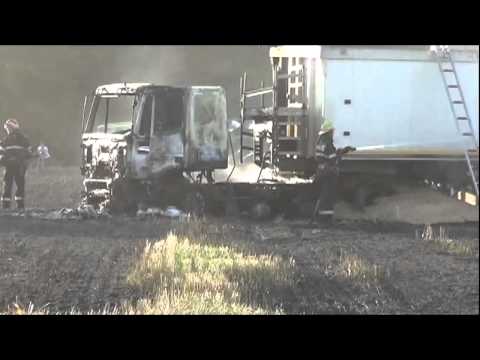 Incendiu camion Neamt - Dragomirești