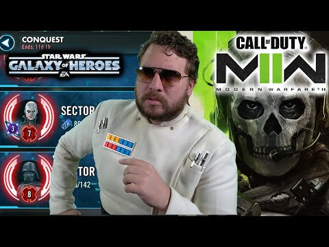 The King of the Video Gaming Realm - SWGoH Conquest Sector 5 + Modern Warfare 2