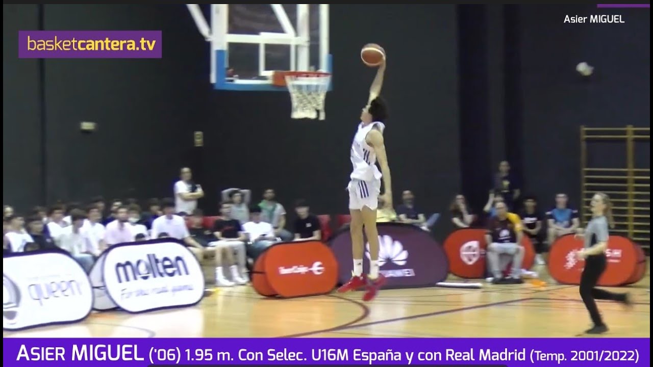 ASIER MIGUEL ('06) 1.95 m. Con Selec. U16M España y Real Madrid (Temp. 21/22) #BasketCantera.TV