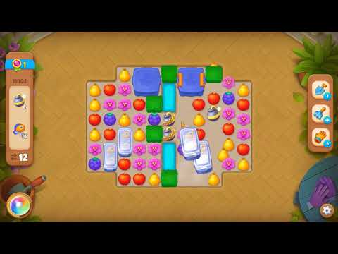 Gardenscapes level 11002 No Boosters Gameplay