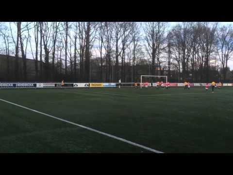 Winnend doelpunt bekerwedstrijd  Unitas'30 D3 - Roosendaal  012