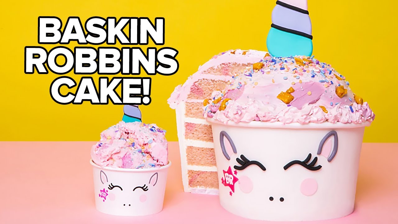 GIANT Baskin-Robbins Ice Cream Made of CAKE!