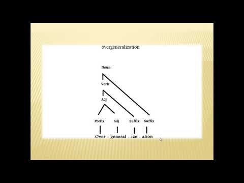 How to draw a morphological tree for any word