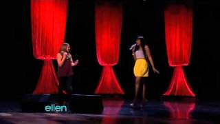 Savannah Robinson joined on stage by her idol...the amazing Jennifer Hudson.  What a moment!!!