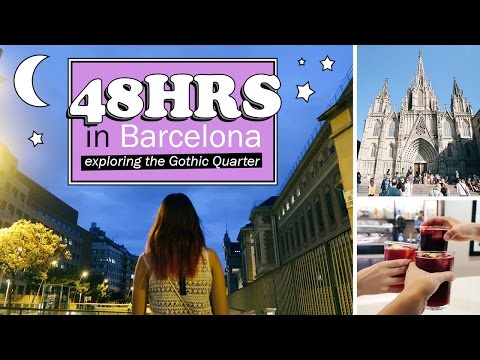 TRAVEL VLOG #3：巴塞羅那第1/2部分--在哥特式街區的活動。 (TRAVEL VLOG #3: Barcelona Part 1/2 - Things to do in the Gothic Quarter)