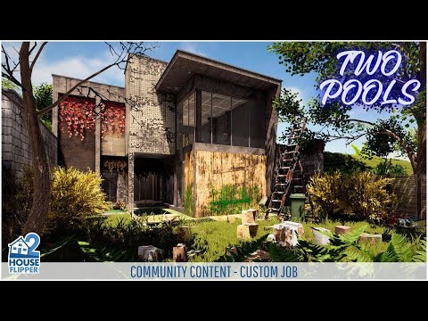 House Flipper 2 | Modern Beachfront Luxury Home | Two Pools | Full Renovation - Two Story House