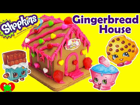 Shopkins Gingerbread House Kit Sweets Shop with Kooky Cookie and More Video