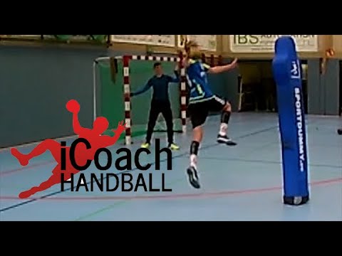 Handball left wing Throw-with correction
