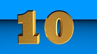 Countdown 10 to 0 ver9 | Learn numbers 0 to 10 for Kids 3D