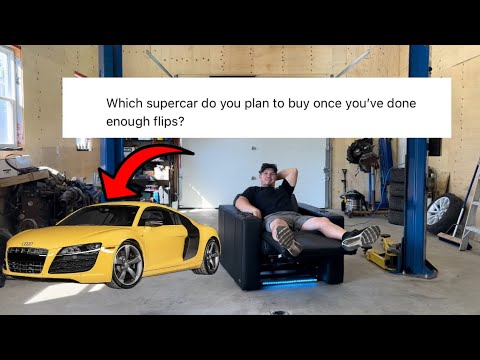 Flipping cars to a SUPERCAR! What Supercar do I want? Q and A time! Answering popular questions!