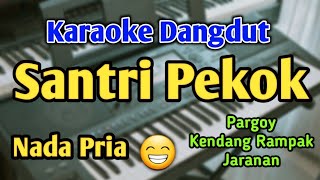 Download lagu SANTRI PEKOK - KARAOKE || NADA PRIA COWOK || Versi Koplo || Pargoy || Live Keyboard mp3
