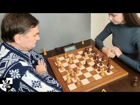 GM A. Rychagov (2416) vs WFM Zendaya (2015). Chess Fight Night. CFN. Blitz