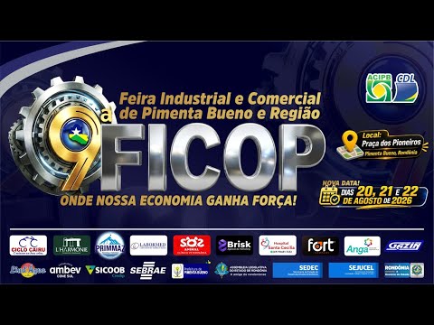 Divulgação oficial da programação da 9ª FICOP em Pimenta Bueno #ConexãoRondônia #9ªFICOP