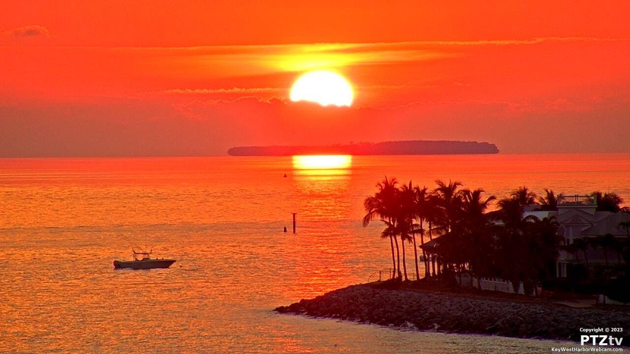 Live webcam view of Key West Harbor & Mallory Square
