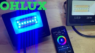 Unbox & Review/Demo Of The OHLUX Smart Outdoor WiFi Flood Light! SUPER BRIGHT! $ CODE!