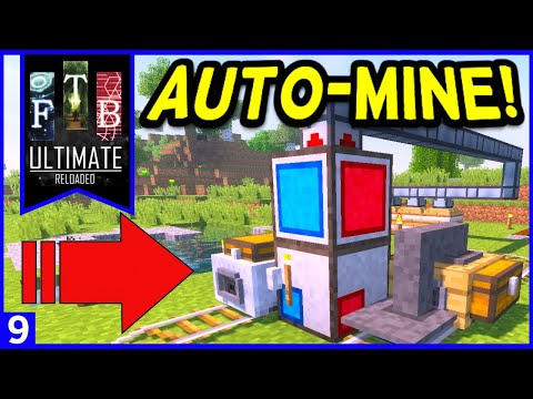 FTB Ultimate: Reloaded - Automated Mining! (Steve's Carts Mine) Ep9