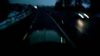 John Deere 7530 at night.