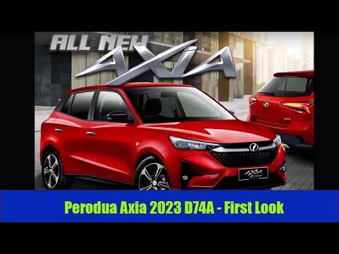 All New Perodua Axia 2023 D74A - First Look