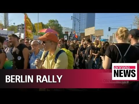 Thousands gather in Berlin to protest against racism and far-right