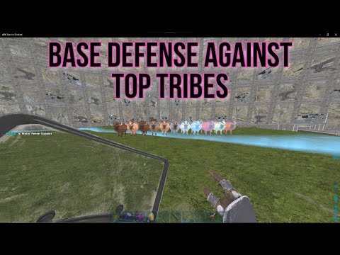 Defending The Worst Base Location Against TOP Tribes ARK