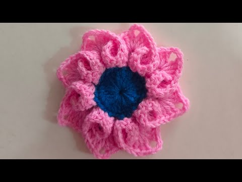 Learn Crochet 3D Flower