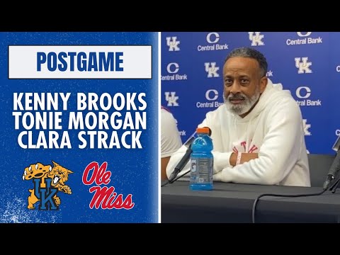 Kenny Brooks, Tonie Morgan, Clara Strack Ole Miss Postgame Press Conference