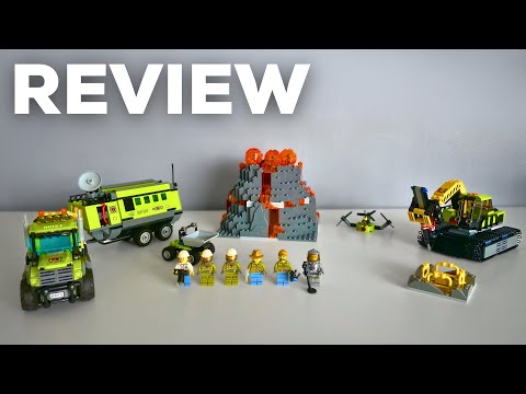 Lego City 60124 Volcano Exploration Base (Unboxing & Review)