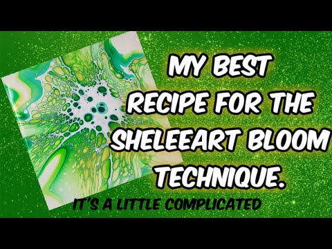 Sheleeart Bloom Technique | My Recipe | Fluid Art | (#014)