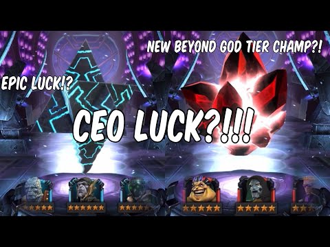 CEO Luck?! Insane 5 & 6 Star Crystal Opening! - Marvel Contest Of Champions