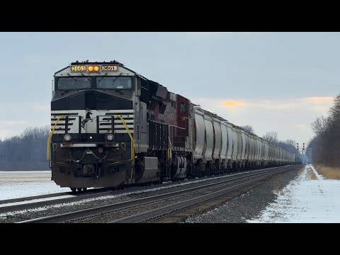 Norfolk Southern Trains in Vermilion, Ohio | 1/2/2026 