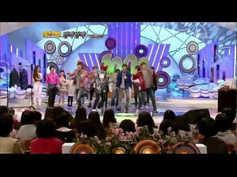 110424 U-Kiss - Twinkle Twinkle (Girl's Day) @ SBS Challenge 1000 Songs