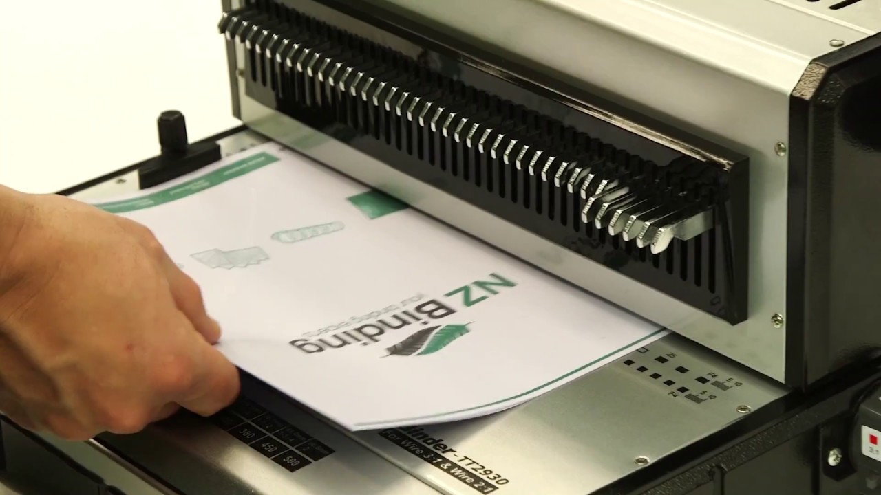 Watch Now TT2930 Wire Binding Machine 3:1 and 2:1 TT2930 Wire Binding Machine 3:1 and 2:1