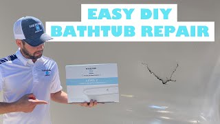 HOW TO FIX FIBERGLASS BATHTUB EASY DIY