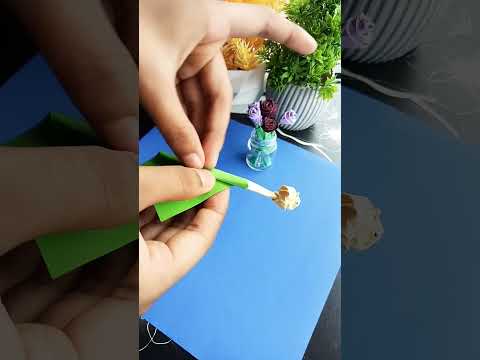 DIY MINI FLOWER VASE #ytshorts  #craft  #diy  #viralvideo #shorts  #craftsbyfawzi