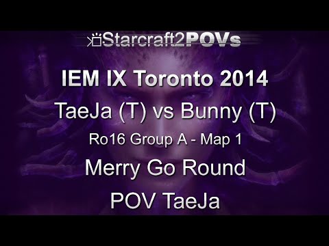 SC2 HotS - IEM IX Toronto 2014 - TaeJa vs Bunny - Ro16 Group A - Map 1 - Merry Go Round - TaeJa