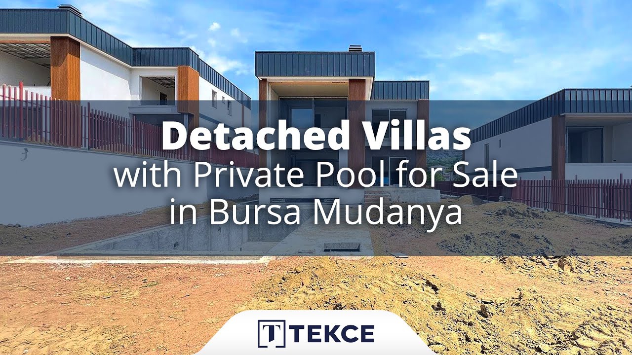 Mudanya Bademli'de Özel Havuzlu Satılık Geniş Müstakil Villalar