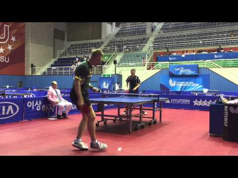 Gustaf Ericson (SWE) - Ruwen Filus (GER) Universiade Gwangju 2015 Teams Round of Last 16
