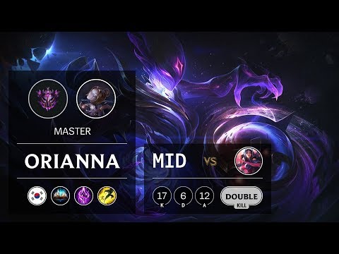 Orianna Mid vs Irelia - KR Master Patch 9.22