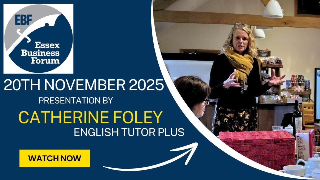 Business Networking Meeting 20/11/25 - Catherine Foley - English Tutor Plus - 10 Minutes