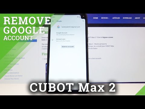 How to Remove Google User in CUBOT Max 2 - Erase Google Account Data