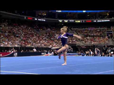 Shawn Johnson - Floor Exercise - 2008 Olympic Trials - Day 2