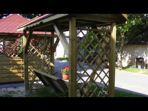 Wood Design - huśtawki z daszkiem