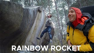 Alex Honnold & @tobysegar Try rainbow rocket 7c+/8a by Bouldering Bobat