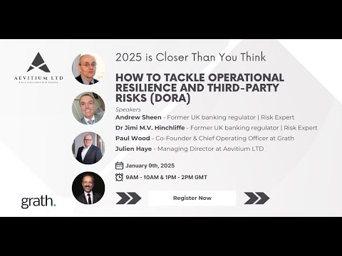 Webinar: Operational Resilience, DORA, and Third-Party Risk